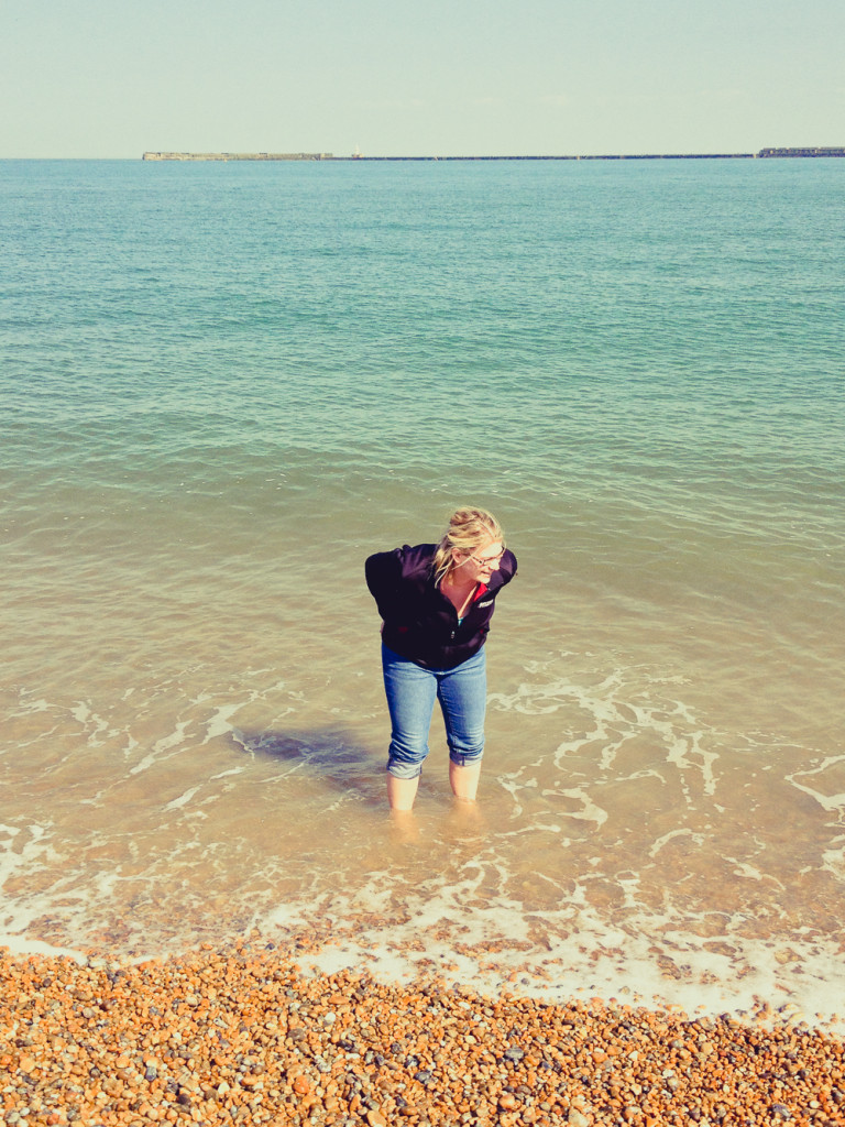 Me standing in the English Channel