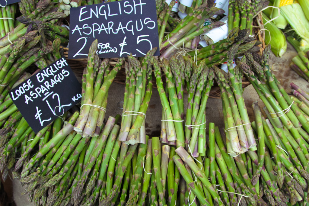 At Borough Market, some produce for purchase.