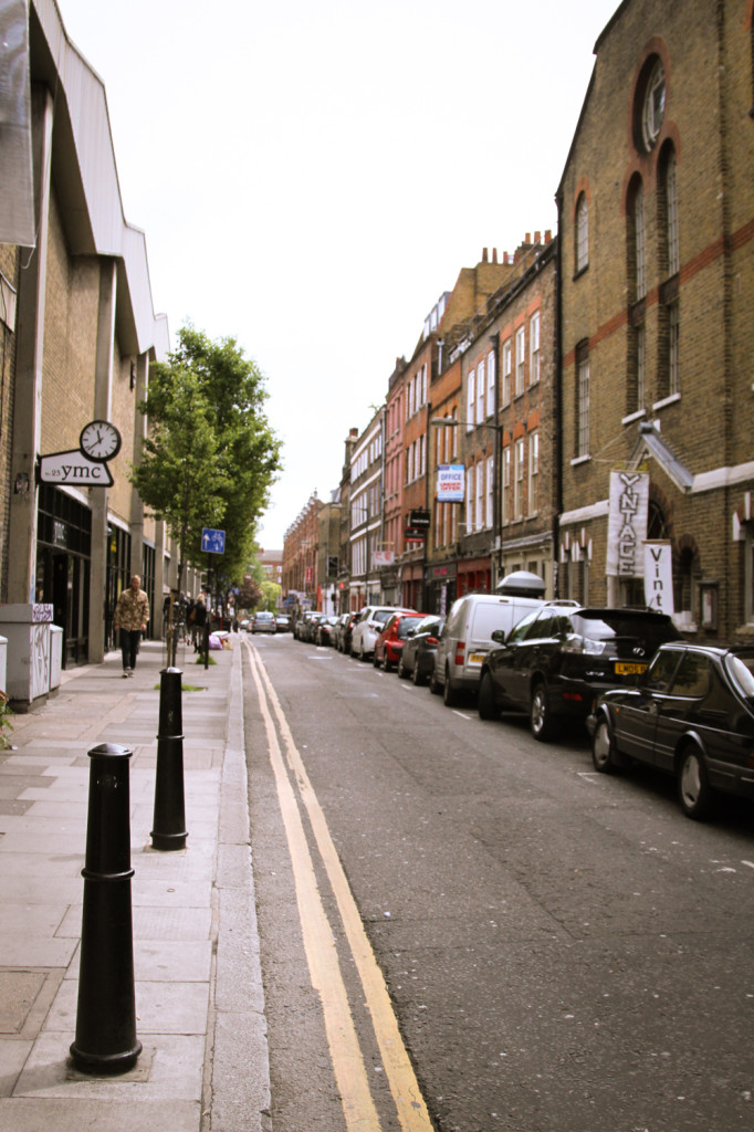 In Shoreditch, a pretty street